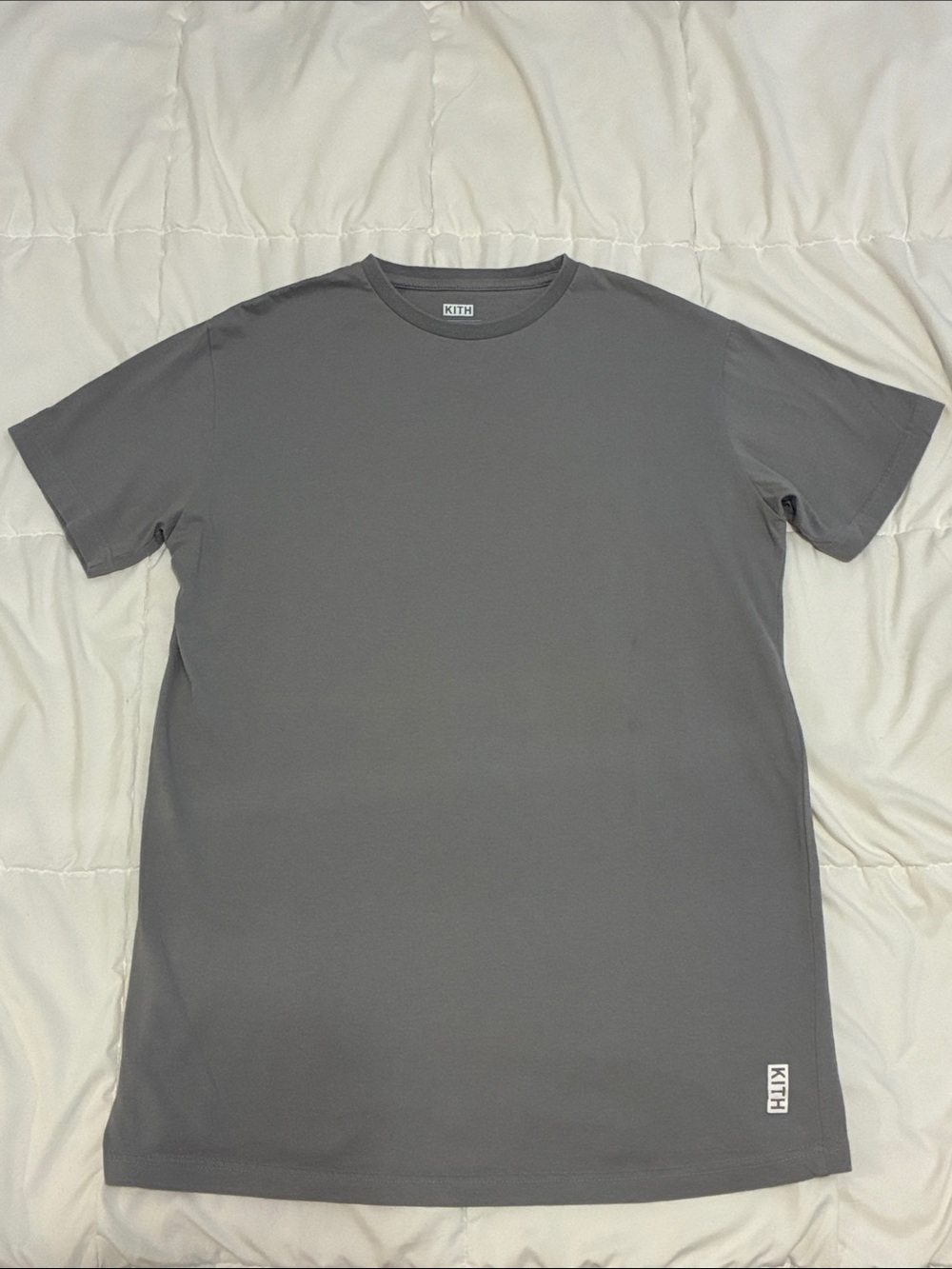 Kith Men's Crewneck Short Sleeve Tee Gray Size S
